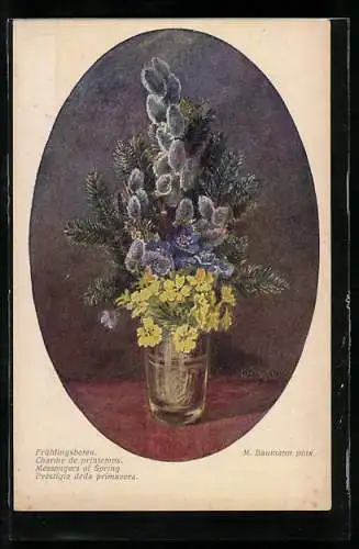 Künstler-AK Brüder Kohn (B.K.W.I) Nr. 2491: Frühlingsboten