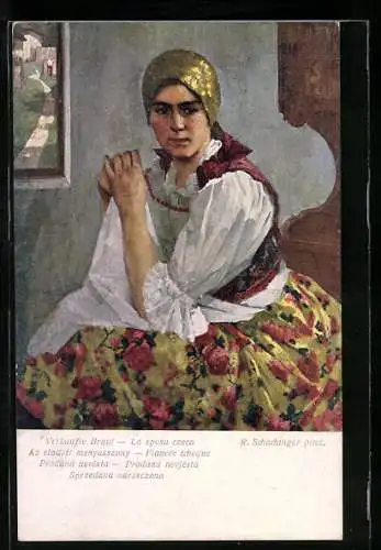 Künstler-AK Brüder Kohn (B.K.W.I) Nr. 2140: Verkaufte Braut