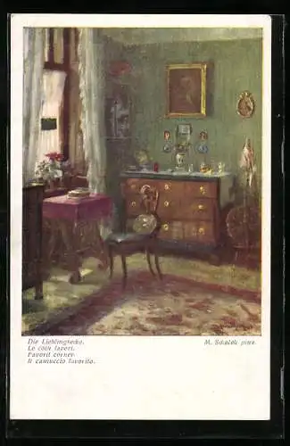 Künstler-AK Brüder Kohn (B.K.W.I) Nr. 2533: Die Lieblingsecke