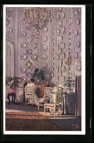 Künstler-AK Brüder Kohn (B.K.W.I) Nr. 1196: Dame im Boudoir