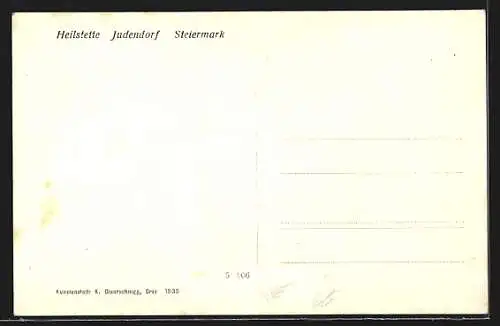 AK Judendorf-Strassengel, Heilstätte aus der Vogelschau