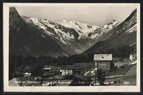 AK Trins im Gschnitztal, Café-Restaurant zur Hohen Burg
