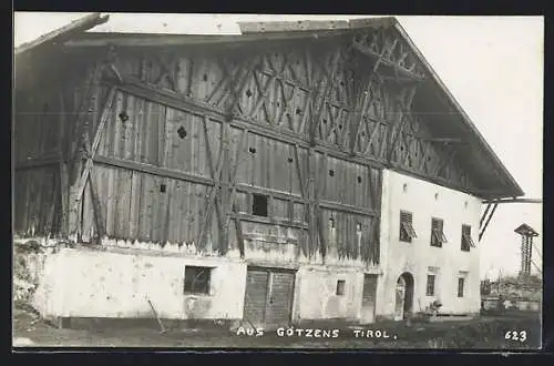 AK Götzens /Tirol, Bauernhaus