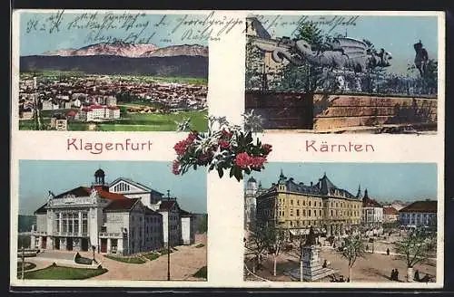 AK Klagenfurt, Theater, Lindwurmbrunnen