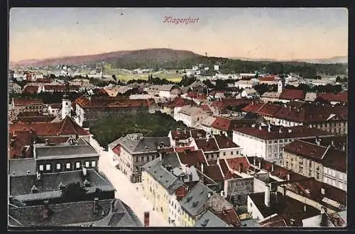 AK Klagenfurt, Teilansicht mit Strassenpartie