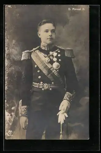 AK D. Manoel II. von Portugal in Uniform
