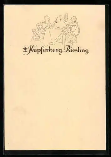 AK Reklame für Kupferberg Riesling