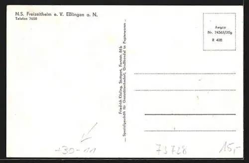 AK Esslingen a. N.,  vor dem N.S.-Freizeitheim