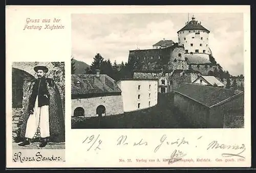 AK Kufstein, Ansicht der Festung, Rosza Sandor