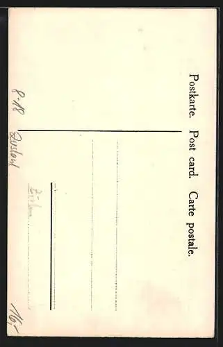 Künstler-AK Zirkus, Dompteur Jackson, Löwen und Radfahrer