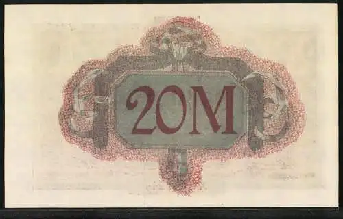 Notgeld Altona 1918, 20 Mark, Kontroll-Nr. 177221