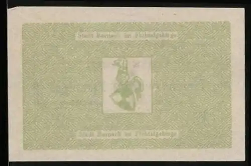 Notgeld Berneck im Fichtelgebirge 1917, 25 Pfennig, Stadtwappen