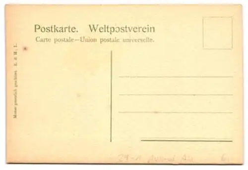 Ausmal-AK Blühende Blumen