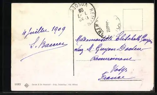 AK Messina, Via Garibaldi, Rovine, Erdbeben 1908