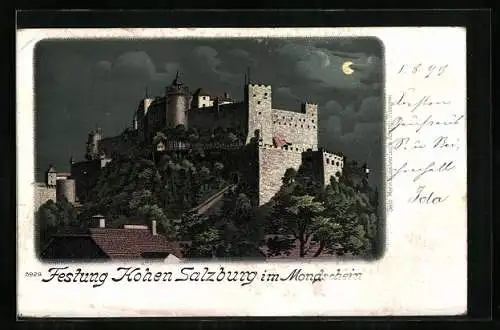 Lithographie Salzburg, Festung Hohensalzburg