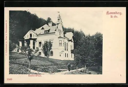 AK Kaumberg, Rosin-Villa mit Garten