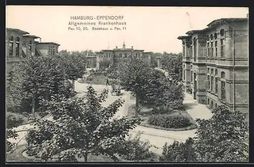 AK Hamburg-Eppendorf, Allgemeines Krankenhaus, Badehaus und Pav. 11