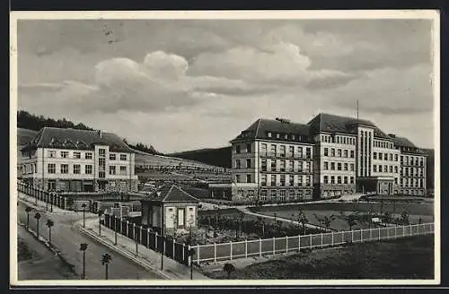 AK Aue, Blick auf das Stadtkrankenhaus