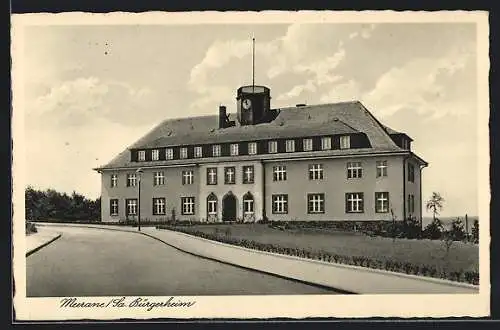 AK Meerane / Sa., Brügerheim