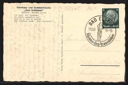 AK Bad Elster, Gasthaus Zum Schimmel von Richard Leicht