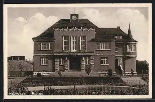 AK Holzweissig, Blick zum Rathaus