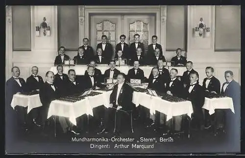 AK Berlin, Mundharmonika-Orchester Stern, Dirigent Arthur Marquard