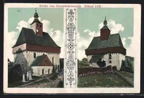 AK Grossrückerswalde, Kirche, erbaut 1470