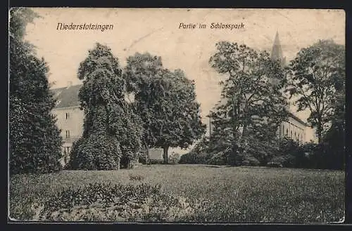 AK Niederstotzingen, Partie im Schlosspark