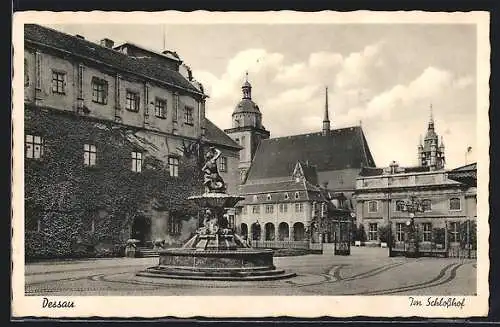 AK Dessau, Im Schlosshof