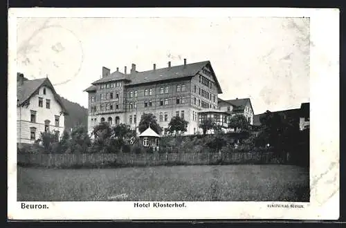 AK Beuron, Ansicht vom Hotel Klosterhof