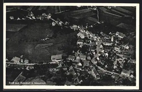AK Rohrdorf b. Messkirch, Gesamtansicht vom Flugzeug aus