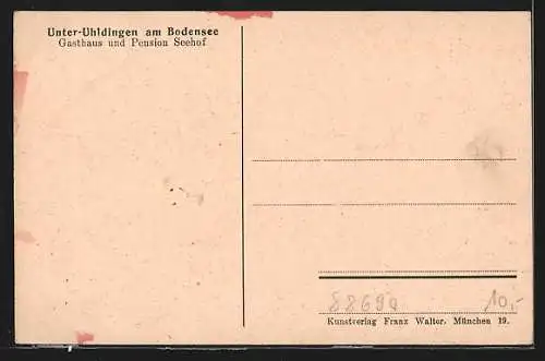 AK Unter-Uhldingen am Bodensee, Gasthaus und Pension Seehof