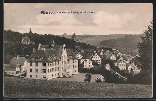 AK Biberach, Teilansicht mit neuem Bezirkskrankenhaus