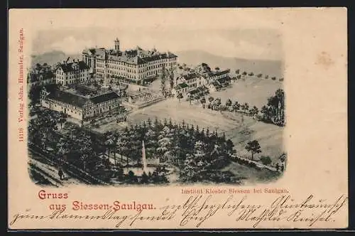 AK Siessen-Saulgau, Institut Kloster Siessen aus der Vogelschau