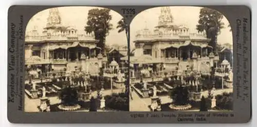 Stereo-Fotografie Keystone View Co., Meadville, Ansicht Calcutta, Jain Temple, Richest Place of Worship in Calcutta