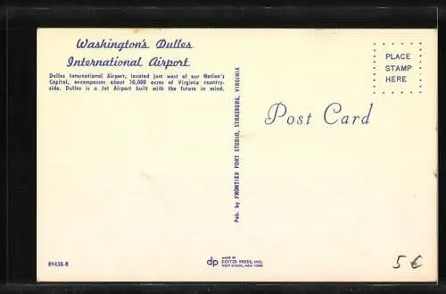 AK Washington, Dulles International Airport, Flughafen