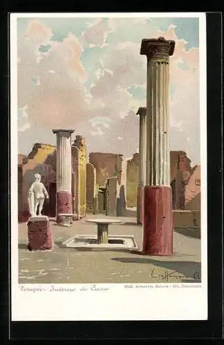 Lithographie Pompei, Interno di Casa