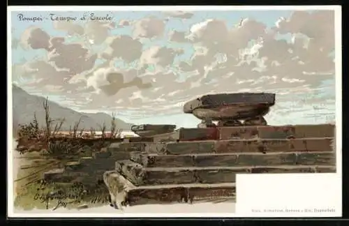 AK Antike, Pompei, Tempio d` Ercole