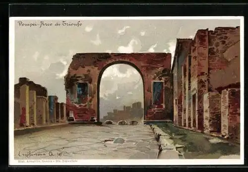 AK Antike, Pompei, Arco di Trionfo