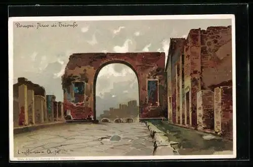 Künstler-AK Pompei, Arco di Trionfo