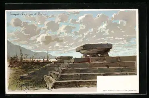 AK Antike, Pompei, Tempio d` Ercole