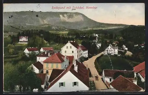 AK Radegund /Schröckel, Kuranlage gegen den Schöckel