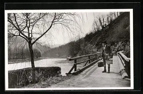 AK Der 68-jährige Eduard Haas auf seiner Weltwanderung