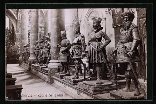 Foto-AK Fritz Gratl: Innsbruck, Hofkirche, rechte Seitenansicht