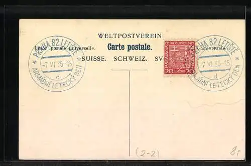 AK Schweizer Briefmarken, Wappen