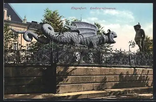 AK Klagenfurt, Der Lindwurmbrunnen