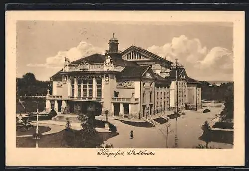 AK Klagenfurt, Ansicht des Stadttheaters