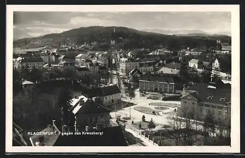 AK Klagenfurt, Ortsansicht gegen das Kreuzbergl