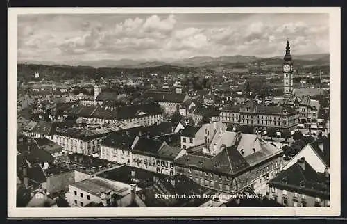 AK Klagenfurt, Aussicht vom Dom gegen Nordost