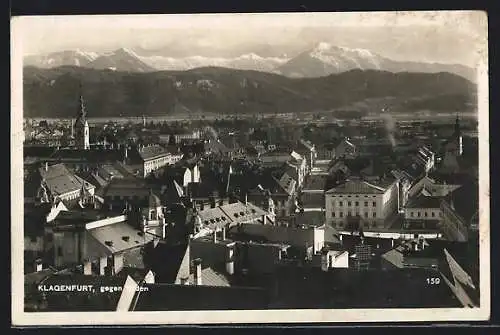 AK Klagenfurt, Ortsansicht gegen Süden